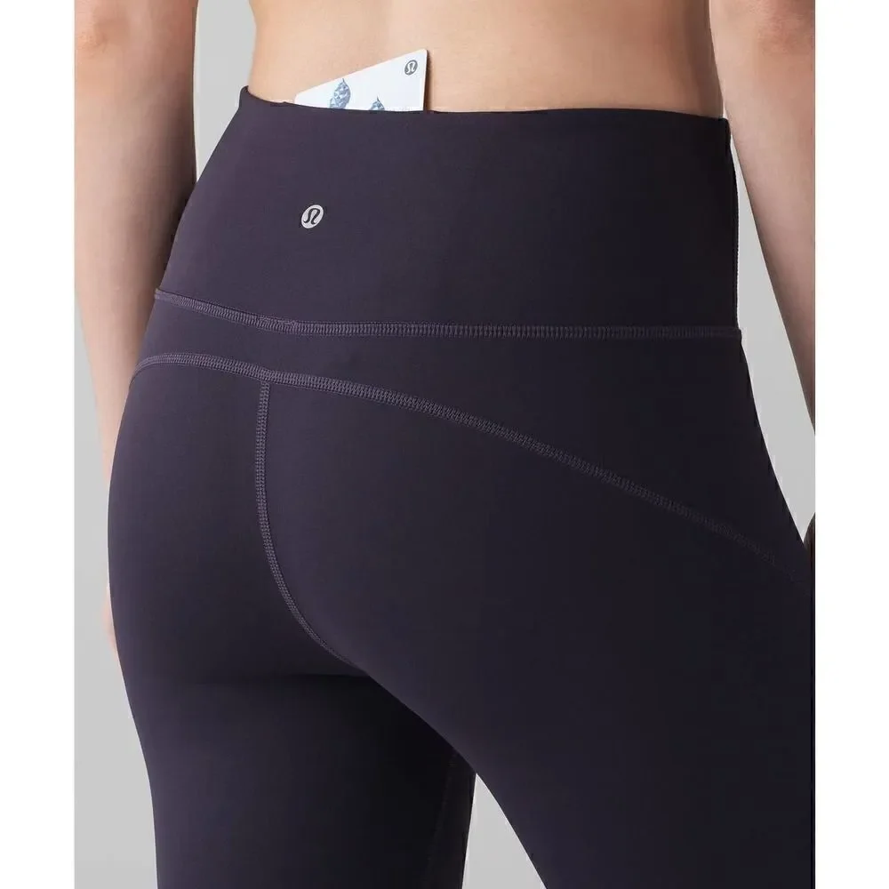Lululemon Black Grape Purple Anew Crop Luxtreme Legging Size 4 EUC